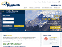 Tablet Screenshot of beartoothbank.com